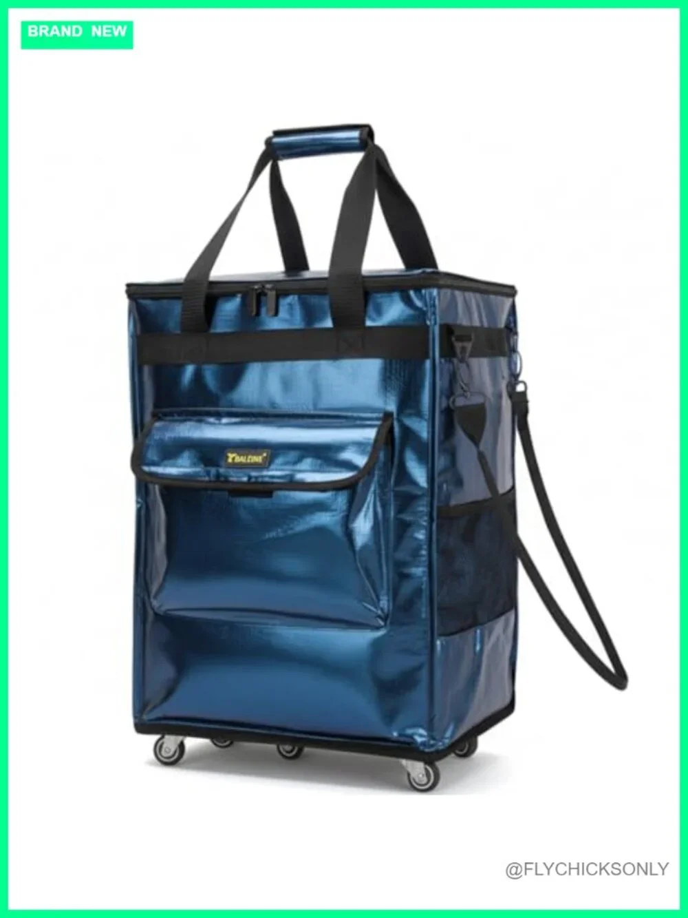 Reusable Grocery Bags on Wheels, Rolling Tote Bag, Shopping Trolley, Large